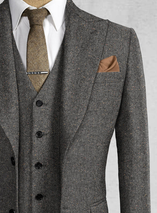 Brand New Quality 1920's English Style Peaky Blinders Style Vested Peaky Blinder Suit - Peaky Blinders Outfit + Overcoat + Hat (Peaky Blinder Custome)