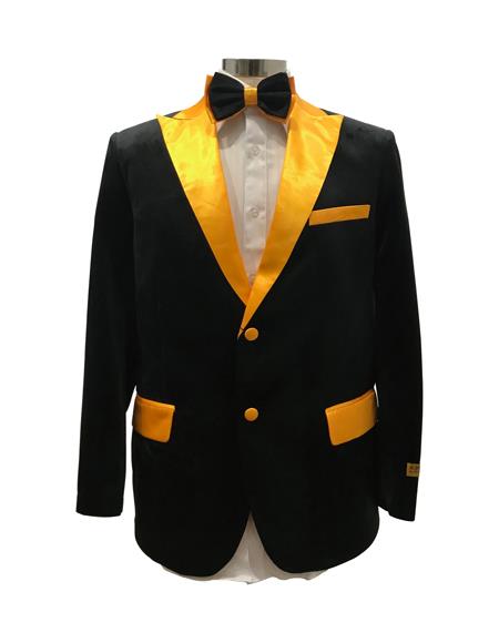 Men's Peak Label Black ~ Yellow