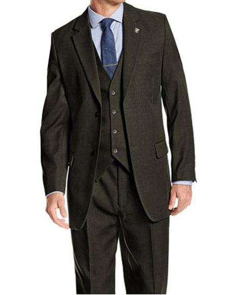 Men'S Peak Lapel Hunter Suit