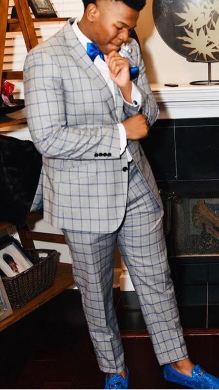 Mens Suit Grey