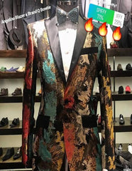 Men's Suit Black ~ Gold
