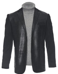 Men's Black Two Button Fashion Dress Casual Blazer