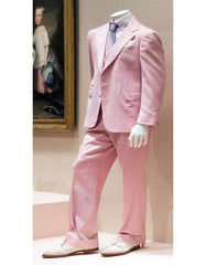 Men's 2 Button Costumes Outfit Male Attire Great Gatsby Suit