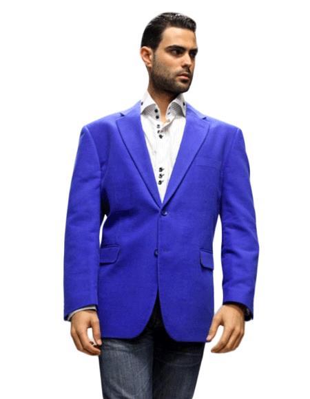 Velour Men's blazer Jacket Men's Black Velvet Trim Lapel Tuxedo Looking!