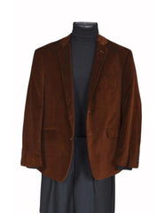 Men's velour Men's blazer Jacket Sport Coat- Brown