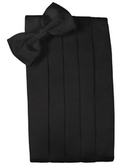 Black Luxury Satin Cummerbund
