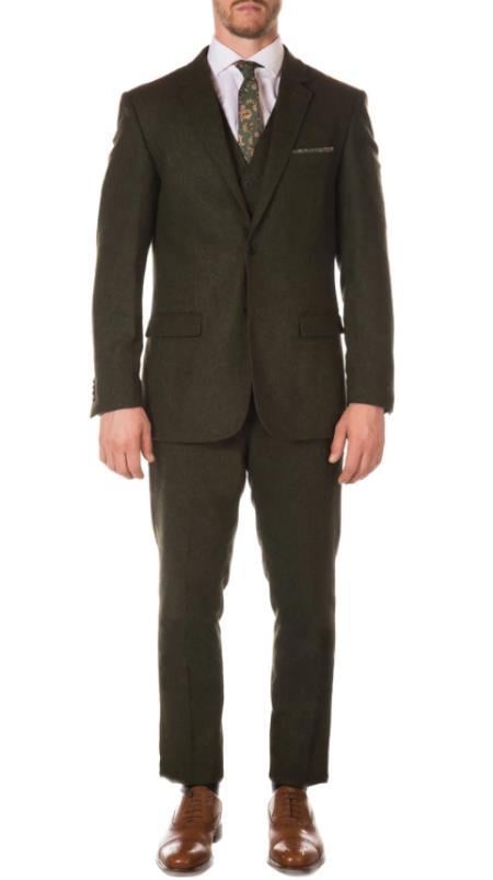 Old Fashioned School Style Suit 1800'S Vintage Hunter Green