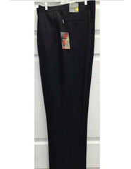 Men's Navy 2 Pleat Dress Suit Pants Unfinished Hem