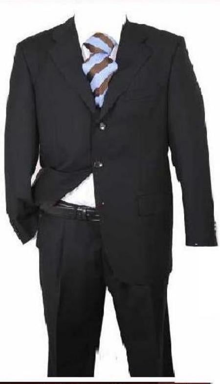 Funeral Attire - Funeral Outfit - Funeral Clothes Notch Lapel Posing Center Vent Funeral Suit