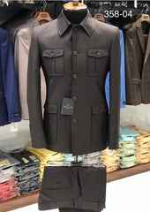 Mens Safari Suit Black