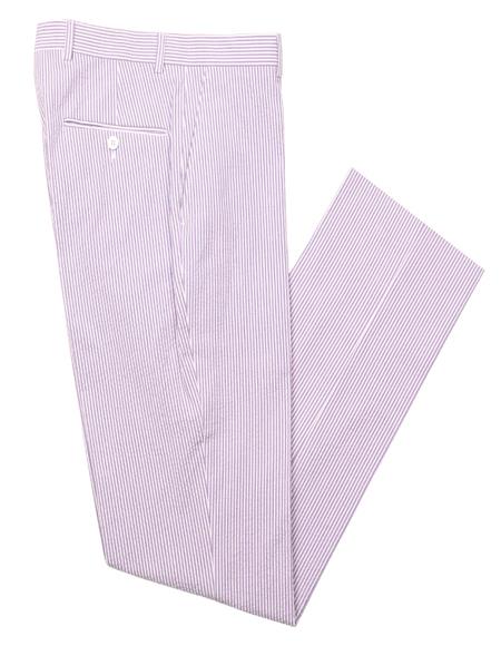 Mens Seersucker Pant Purple