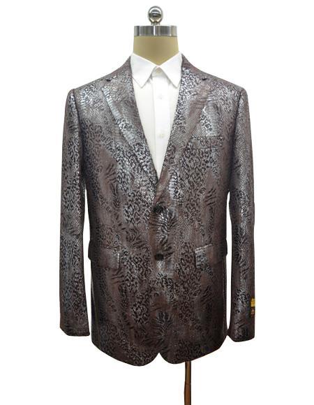 Snakeskin Blazer - Snakeskin Jacket Brown