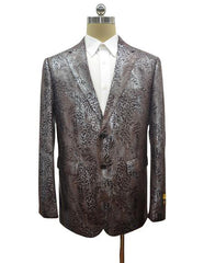 Snakeskin Blazer - Snakeskin Jacket Brown
