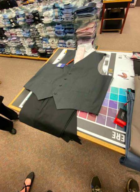black dress pants grey vest And Grey / M or Medium Size:M (6-7) atf-kg-01.19.26 Grey SKU#JA55118 This item Brglopf Women's 1950s Audrey