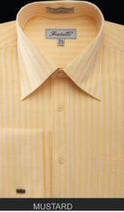20 Inch Neck Dress Shirts in Mustard