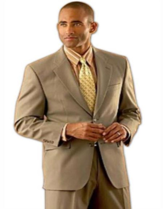 46r Suit Size - Coffee Tan ~ Beige Mens Suits 46r