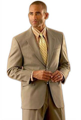 46r Suit Size - Coffee Tan ~ Beige Mens Suits 46r