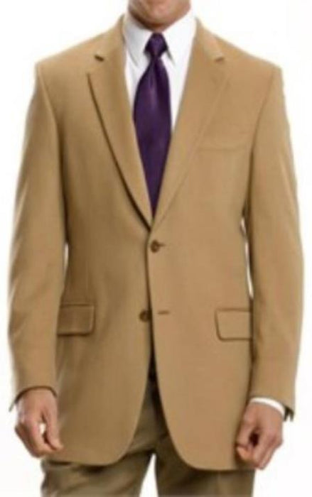 Tan Mens Winter Blazer - Cashmere and Winter Fabric Dress Jackets $99UP