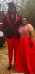 Mens Black and Red