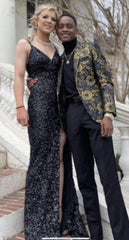 Mens Black and Gold