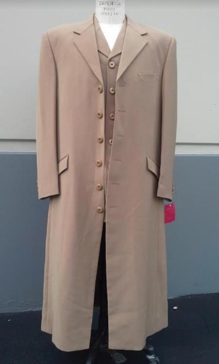 Mens Zoot Suit - Tanish Brownish Fashion Suit - Maxi Suit