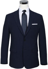 Seersucker Blazer - Navy ~ Black Seersucker Sport Coat