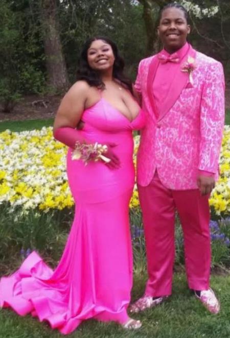 Mens Suit Pink