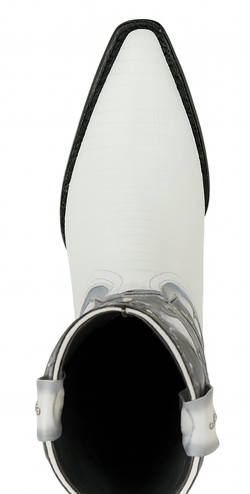 Men's King Exotic Boots Teju Lizard 3x Toe White (495vf0728)