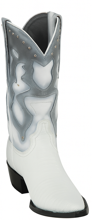 Men's King Exotic Boots Teju Lizard 3x Toe White (495vf0728)