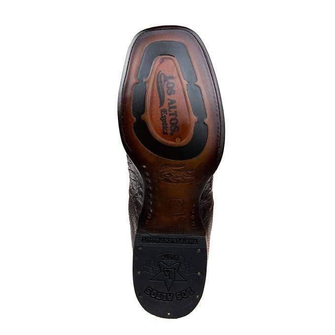Los Altos Men's Wide Square Toe Caiman Belly Short Boots 82BV82 - Image 9