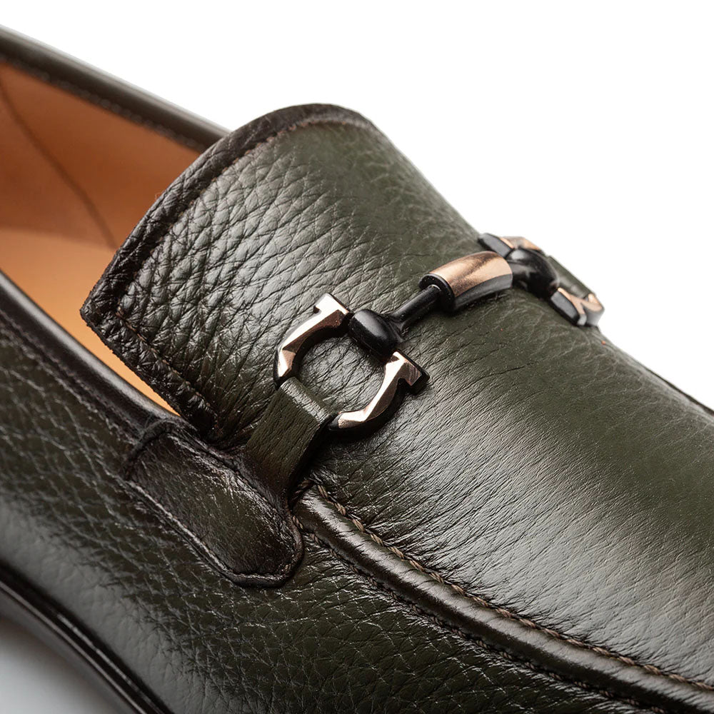 Mezlan Marinelli Deer Ornament Slip On - Olive