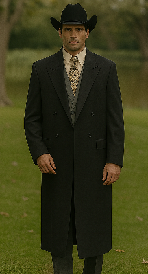 Man Bent Fully Lined Double Breasted 6 Buttons Mens Dress Coat Long Long Mens Dress Topcoat - Winter coats ~ Mens Overcoat Designer Men's Mens Peacoat Sale