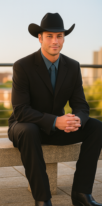 Men's Black Long  Fashion Dress Zoot suit