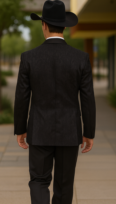 Men's 2 Buttons Floral Black Satin Shawl Lapel Slim Fit Cheap Priced Blazer Jacket For Mens Sportcoat