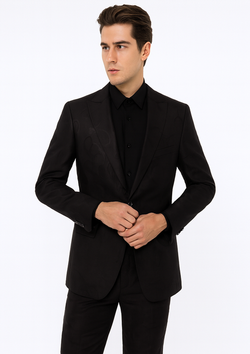 Men's Black Flap Front Pockets One Button Cheap Priced Designer Fashion Dress Casual Blazer On Sale Blazer