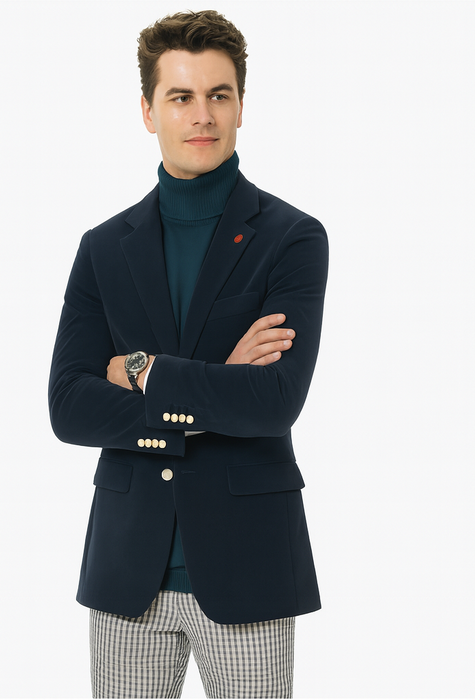 Mens Blazer French Blue