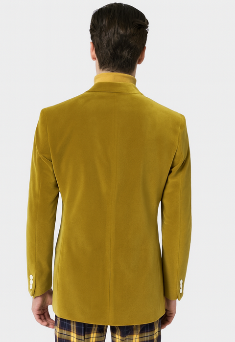 Mens Blazer Mustard