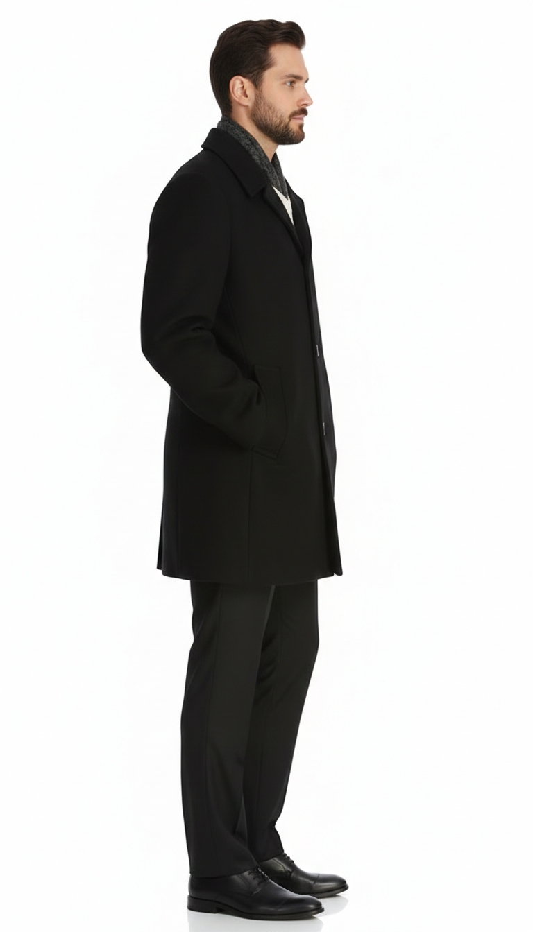 Men'S Dress Coat 34 Model With Vent Wool Blen Online Discount Fashion Sale - Image 7