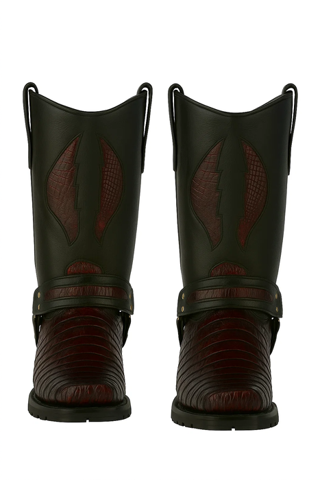 mens-los-altos-caiman-tail-skin-biker-boots-black-cherry-lll-2