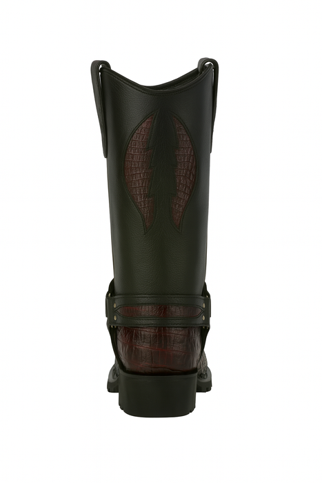 mens-los-altos-caiman-tail-skin-biker-boots-black-cherry
