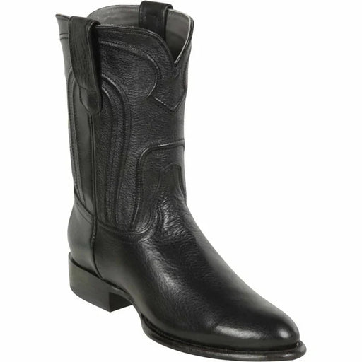 Men's Los Altos Original Leather Boots Roper Toe - Black