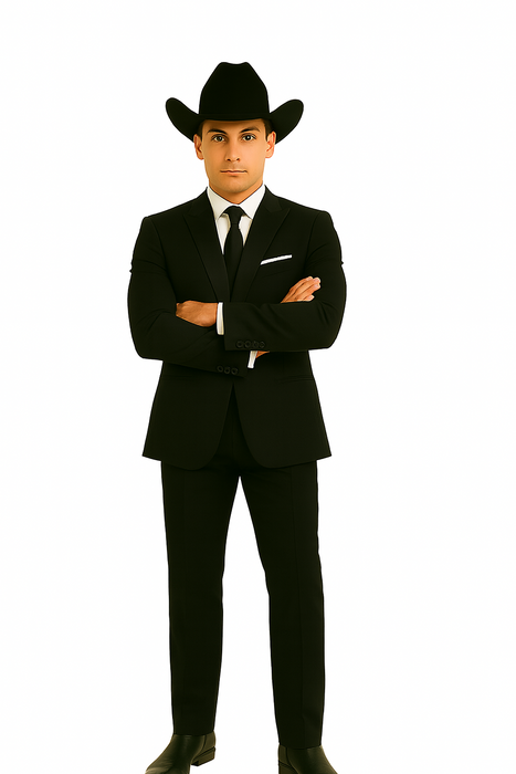 Men'S One Button Slim Fit Solid Black Side Vents Tuxedo Suit With Shawl Lapel