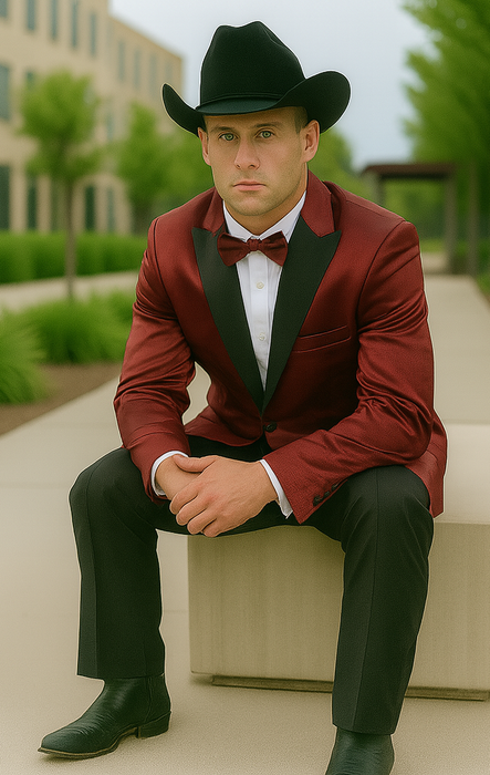 Men's Red 2 Buttons Slim Fit Solid Sharkskin Cheap Priced Blazer Jacket For Men Sport coat
