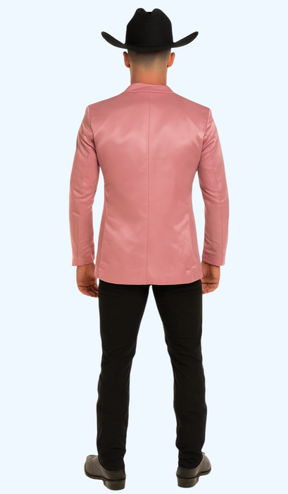Men's Slim Fit Western Blazer Sport Coats Mauve Sacos Vaqueros Para Hombre