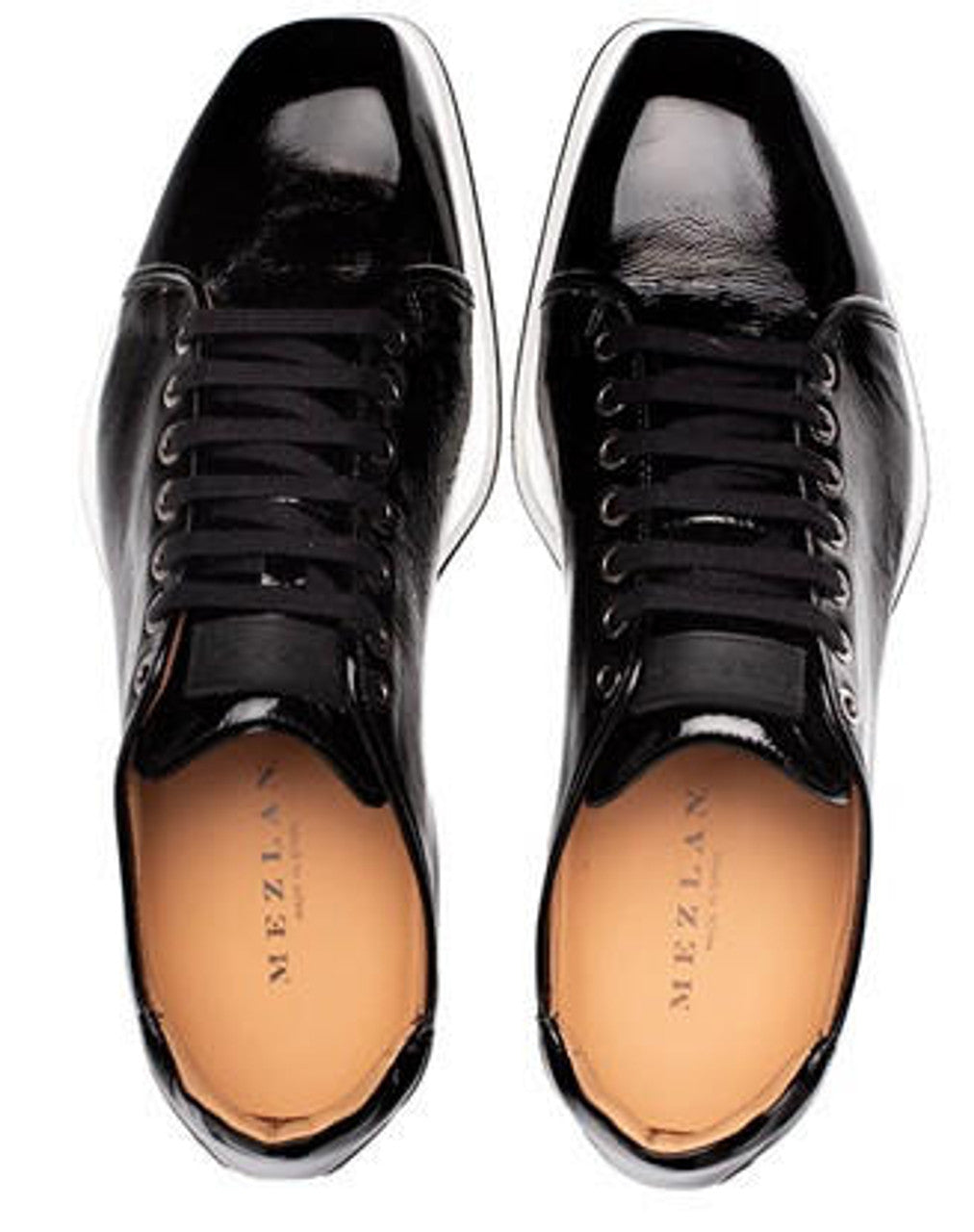 Mens Exotic Sneakers - Alligator Sneakers By Brand in Color Black Cartuja - Image 2