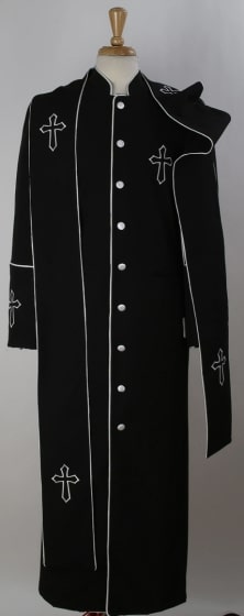 Mens Church Robe - Multiple Colors Available Black