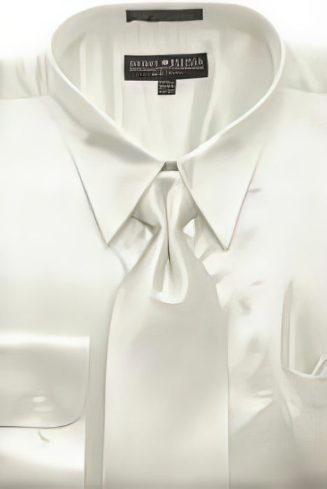 Fashion Cheap Priced Sale Ivory Shiny Silky Satin Men'S Dress Cheap Priced Shirt Online Sale