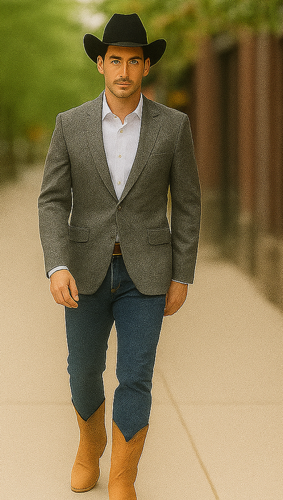 Saco vaquero - Western Sport Coat - Western Blazer - Men's Two Button Stacy Adams Glen Plaid Sport Coat Blazer