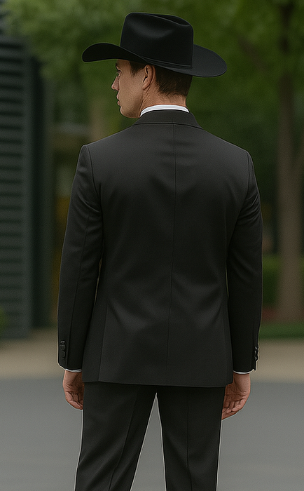 Slk3 Peak Collor One Button Super 120's Wool + Shirt + Bow Tie Suits