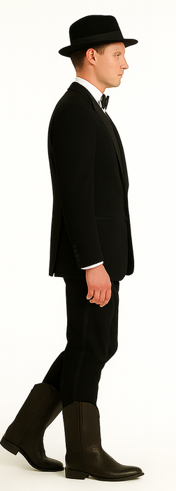 Slk3 Peak Collor One Button Super 120's Wool + Shirt + Bow Tie Suits